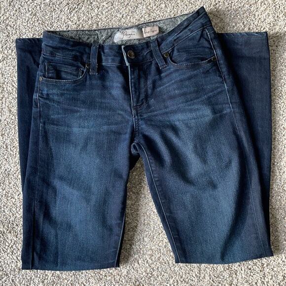 Paige Verdugo Jegging 25 Womens Skinny Jeans Dark Wash Denim Casual - Picture 2 of 6